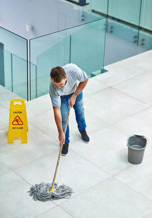 Cleaning Commercial Tile Floor